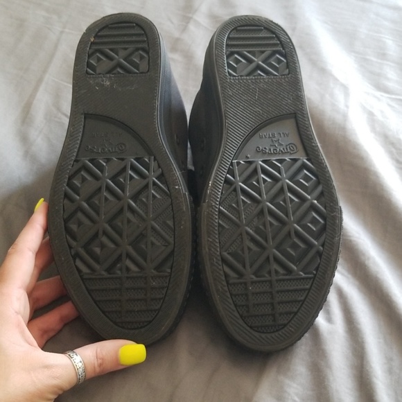 Juniors Black and Gray All Star converse - Picture 3 of 7